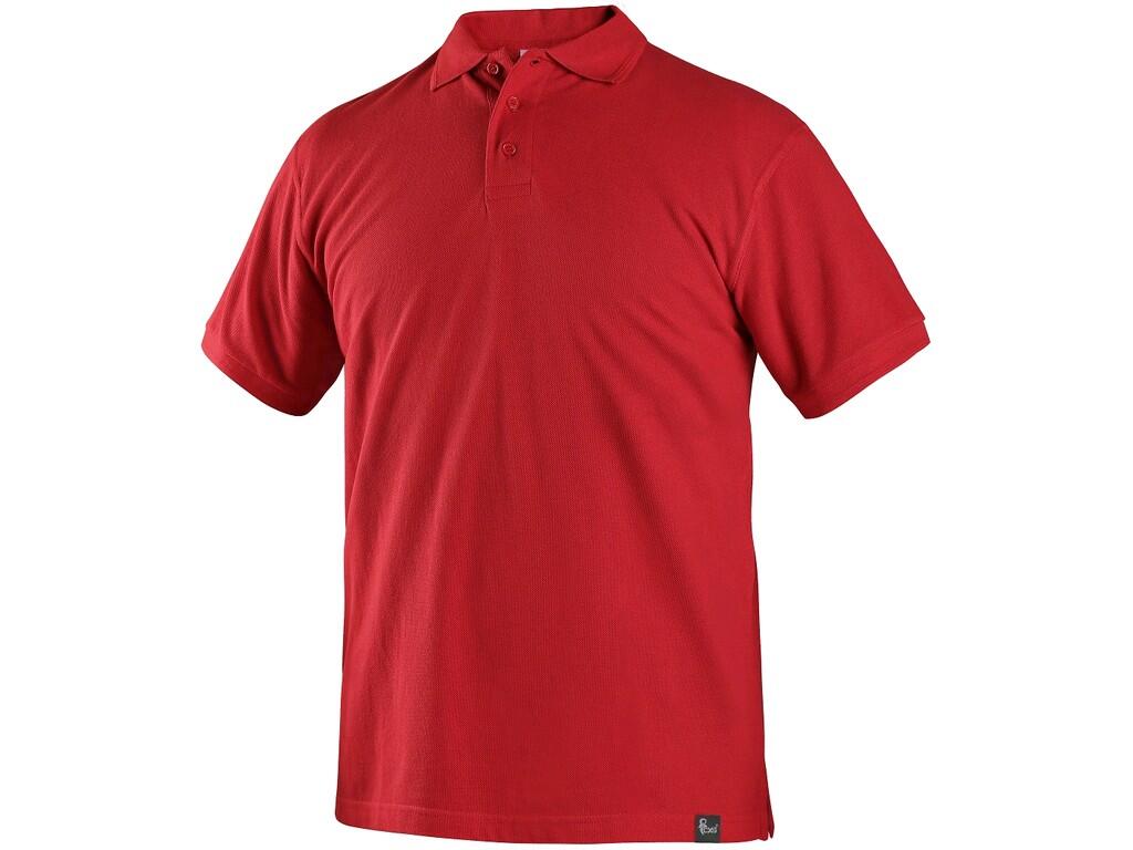 Polokošeľa CXS MICHAEL, krátky rukáv, červená, vel. 3XL